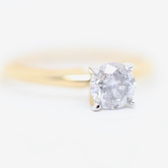 GIA Yellow Gold 0.73 Carat Diamond Engagement Ring - Picture 5 of 7